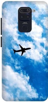FULLYIDEA Back Cover for Mi Redmi Note 9, pattern, flight, plane, sky, aeroplane, morning