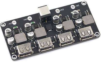 Solnoi Electronics QC3.0 4 Way DC-DC Buck Converter Charging Step Down Module 6-32V 9V 12V 24V to Fast Quick Charger Circuit Board 3V 5V Electronic Components Electronic Hobby Kit