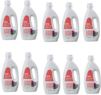 IFB FRONT LOADER LIQUID DETERGENT OF 10 LITER ( 10 BOTTLES Multi-Fragrance Liquid Detergent (10 x 1 L) Multi-Fragrance Liquid Detergent