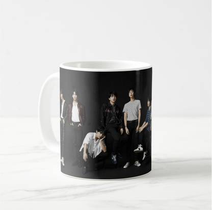 V Kraft "bts fancy" quote white Ceramic with Handle-Perfect Gift to Anyone On Any Occasion | Coffee & Tea Cup | Pack of 1 Ceramic Coffee Mug