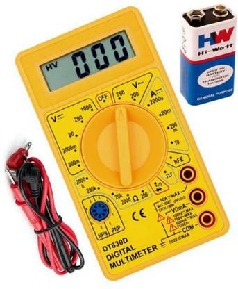 KINOM dt830d Digital Multimeter (Yellow 6000 Counts) Digital Multimeter