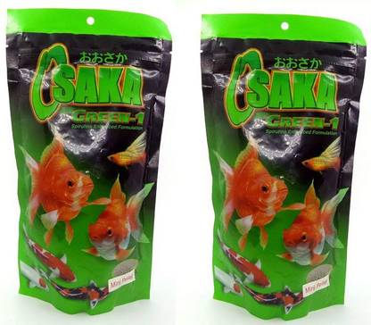 OSAKA Green (2X200gm) 0.4 kg (2x0.2 kg) Dry Young Fish Food