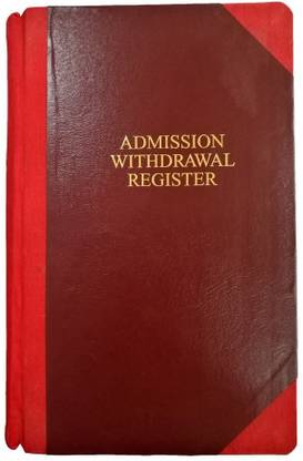LRS Student Admission Register for School/ College- 100 Pages - 18 Entries Per Page Admission Record Register 0-Part Admission Record Register
