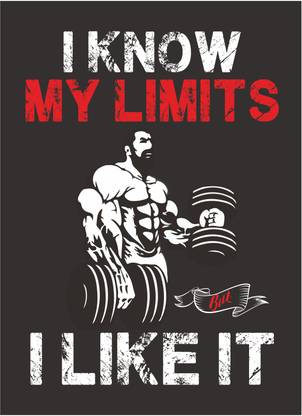 DECOR Production 121.92 cm Gym - Fitness - Bodybuilding - Office - Sports - Workout - Boxing - Inspirational - Motivational - Quotes - Wall Sticker_0248 Self Adhesive Sticker