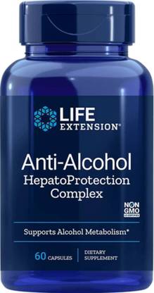 Life Extension Anti-Alcohol with HepatoProtection Complex, 60 Capsules