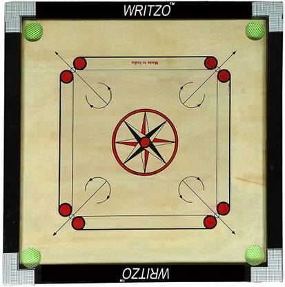 Writzo Smooth Shiny Glossy 50 cm Carrom Board