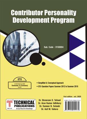 Contributor Personality Development Program for GTU 18 Course (V - Common - 3150004)