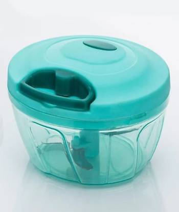 Khunt Enterprise Handy Chopper 2 IN 1 (Pack of 1, Color :- Green) Vegetable & Fruit Chopper