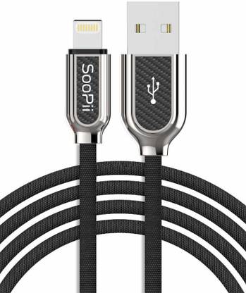 Soopii Lightning Cable 1 m Lightning Cloth Braided Fast Charging USB Data Charge and sync Cable - 1 Meter
