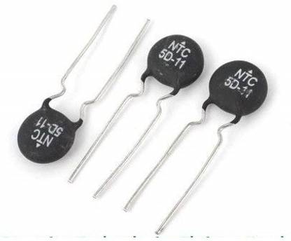 EMERGING TECHNOLOGIES 10 pcs NTC 5D-11 Current Limiting Power Thermistor NTC 5D-11 NTC5D11 NTC5D Electronic Components Electronic Hobby Kit