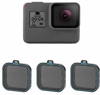 Action Pro Neutral Density Filter ND Filters Set, ND4 ND8 ND16 Lens Filter Pack of 3 for GoPro Hero 2018/7/6/5 ND Filter