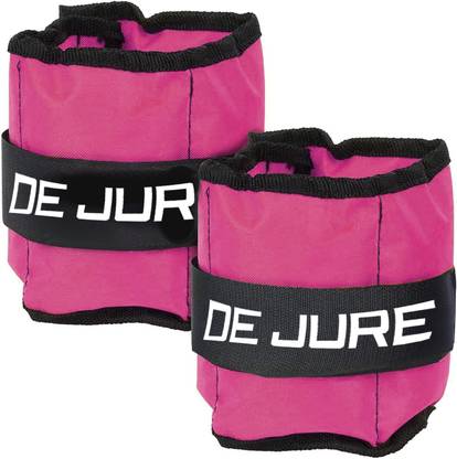 DE JURE FITNESS ANKLE WEIGHT (PINK/BLACK) 0.5KG PAIR (0.5KG X 2 PCS) Pink Ankle Weight