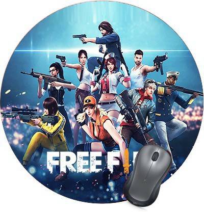 PrintMall Round FreeFire Premium Designer Mouse-pad Mousepad