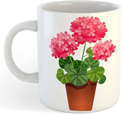 BuyAmaze Beautiful Nature Flower Pot Fresh Morning Design Ceramic Coffee Mug