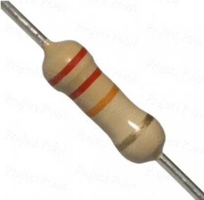 EMERGING TECHNOLOGIES 50 PCS 22K OHM 1W CARBON FILM RESISTOR 22K (CFR) Fixed Resistor
