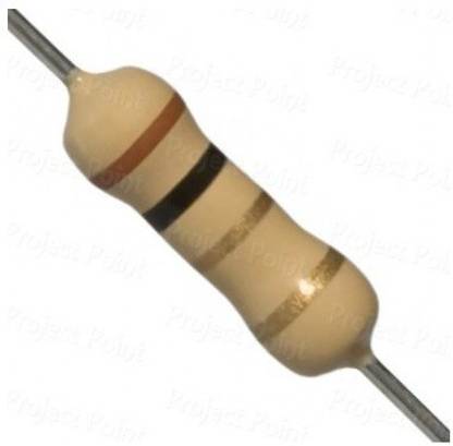 EMERGING TECHNOLOGIES 50 PCS 1 OHM 1W CARBON FILM RESISTOR 1E (CFR) Fixed Resistor