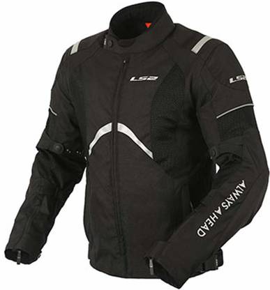 LS2 Apparel - Teide - Black - All Season Mesh Motorcycle Riding Jacket for Men With CE Approved Protectors Riding Protective Jacket