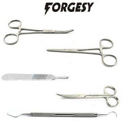 Forgesy 5 PCS. SURGICAL INSTRUMENT SET Utility Forceps