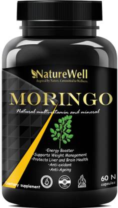Naturewell Moringa Extract Capsules - Natural Moringa Powder - Moringa Leaves Powder