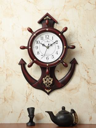 Zanibo Analog 48.5 cm X 35 cm Wall Clock