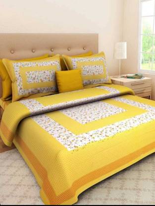 Aether Cotton Queen Flat 144 TC Printed Bedsheet