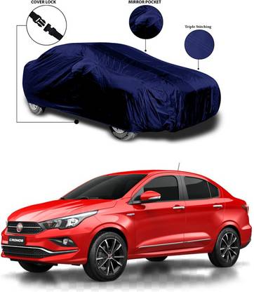 ANTHUB Car Cover For Fiat Universal For Car (With Mirror Pockets)
