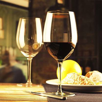 Red Robin (Pack of 6) 9307 Big Wine Glass (400ML) Set of 6 Glass Set Wine Glass