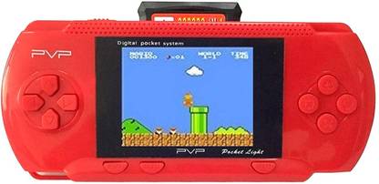 TMG Handheld Game light 3000- 8 Bit Video Game Console For Kids Boys With Free 2 Games Cassette,Christmas and Birthday Gifts.(Red) Handheld Gaming Console