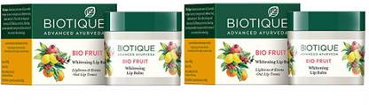 BIOTIQUE Fruit Lip Balm 12g*2Pcs Fruit