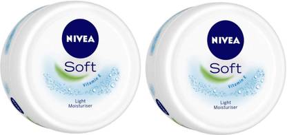NIVEA Soft, Light Moisturising Cream, 300ml Pack of 2