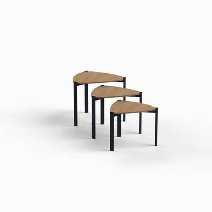 SBL Space Wood Interiors Marcella Solid Wood Nesting Table