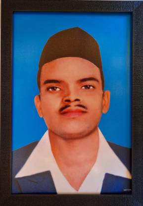 Art ccollection Art collection of Shiv Ram Hari Rajguru Photo frame Ink 19 inch x 13 inch Painting