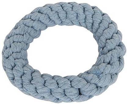 Emily Pets Round Cotton Rope Puppies Teeth Cleaning Chew Toy for Small Medium Dog (Grey) Cotton Chew Toy For Dog & Cat