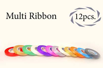 DECOR MY PARTY Curling Ribbon For Hanging Balloon Party Decoration Multicolor Satin Ribbon