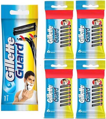 Gillette Guard Cartridges (1 RAZOR + 24 CARTRIDGES )