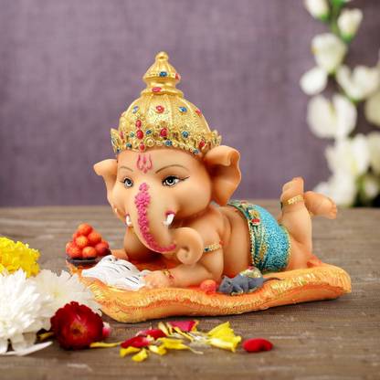 Tied Ribbons Ganesh Idol For Home Décor Decorative Ganesha Statue Diwali Decoration Multicolor Showpiece 12 9 Cm In India - Ganesh Statue For Home Decoration Tied Ribbons Ganesh Idol For Home Décor Decorative Ganesha Statue Diwali Decoration Multicolor Showpiece 12 9 Cm In India - Ganesh Statue For Home Decoration