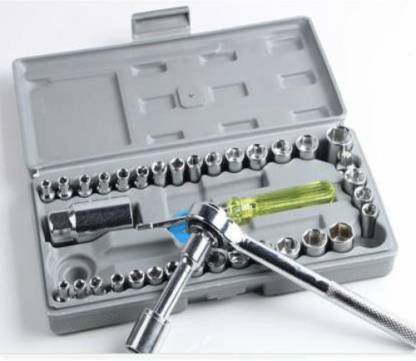 GNV 40 In 1 Multi-Functional Automobile Motorcycle Repair Gadgets / Wrench Tool Kit, Screwdriver & Socket Set Socket Set Socket Set