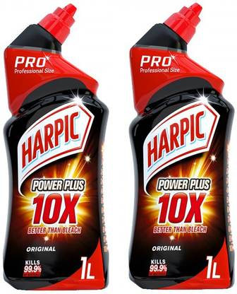 Harpic Pro Professional Size Power Plus Original 1L Pack Of 2 Regular Gel Toilet Cleaner