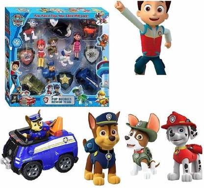 Vasoya Enterprise Paw Petrol Toy Set- Pup Buddies Rescue Team (limited edition) (Multicolor)