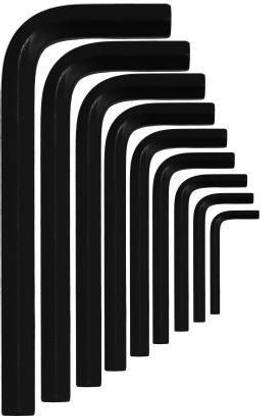 Atozdeals 9 Pieces Hex Allen Key Wrench L Shape Repair Tool Set Allen Key Set
