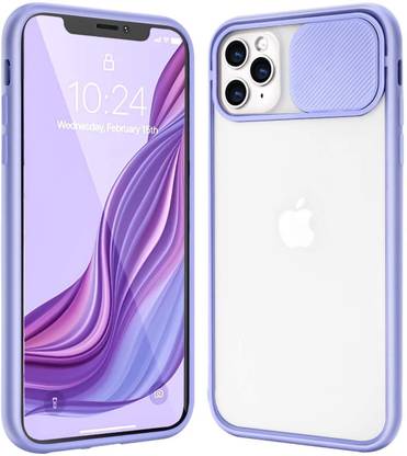 VONZEE Back Cover for iPhone11 Pro Max Camera Protection, Slide Camera Lens Protector Matte Translucent Case Cover