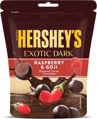HERSHEY'S Raspberry and Goji Dark Chocolate Truffles