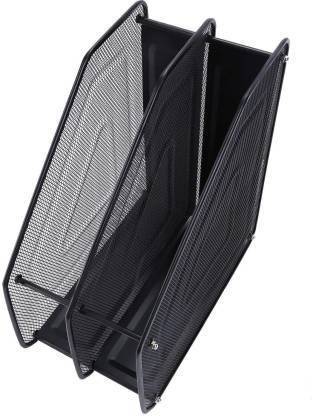 FosCadit 1 Compartments metal Newspaper Stand File Holder Rack Table Top Magazine Holder