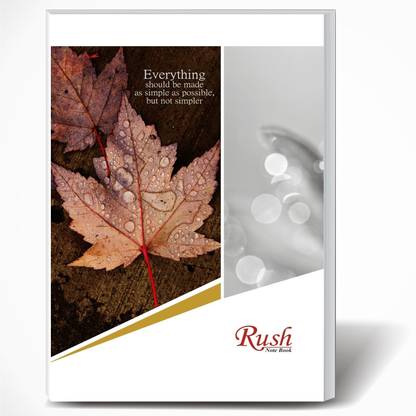 Rush 180 Pages A4 Note Book | Pack of 6 | Single Line Ruled A4 Size | 29 x 21 CM | A4 Registers | Notebook Copy for Students of School, College and Office Use | Combo Set of Notebooks Or Long Register A4 Notebook Single Line Ruled 180 Pages