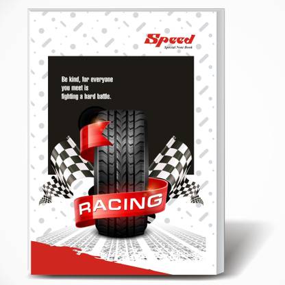 SPEED 360 Pages Semi Rough A4 Note Book | Pack of 6 | Single Line Ruled A4 Size | 29 x 21 CM | A4 Registers | Notebook Copy for Students of School, College and Office Use | Combo Set of Notebooks Or Long Register A4 Notebook Single Line Ruled 360 Pages