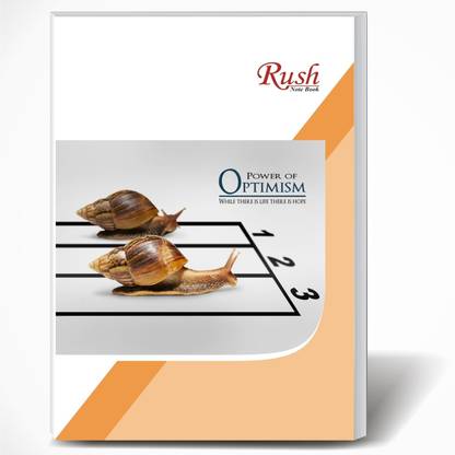 Rush 180 Pages Unruled A4 Note Book | Pack of 6 | Unruled Plain A4 Size | 29 x 21 CM | A4 Registers | Notebook Copy for Students of School, College and Office Use | Combo Set of Notebooks Or Long Register A4 Notebook Unruled 180 Pages