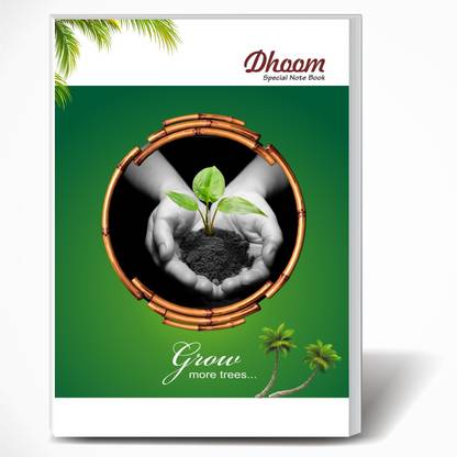 Dhoom 220 Pages A4 Note Book | Pack of 5 | Single Line Ruled A4 Size | 29 x 21 CM | A4 Registers | Notebook Copy for Students of School, College and Office Use | Combo Set of Notebooks Or Long Register A4 Notebook Single Line Ruled 220 Pages