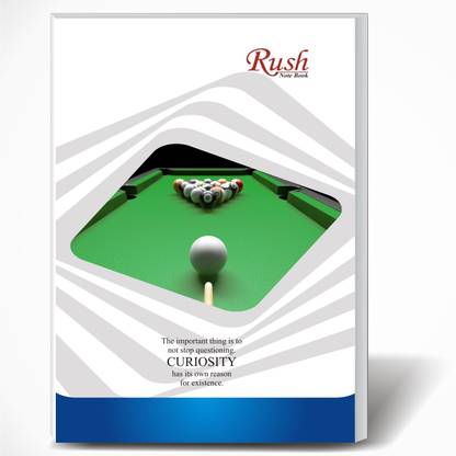 Rush 240 Pages Unruled A4 Note Book | Pack of 8 | Unruled Plain A4 Size | 29 x 21 CM | A4 Registers | Notebook Copy for Students of School, College and Office Use | Combo Set of Notebooks Or Long Register A4 Notebook Single Line Ruled 240 Pages
