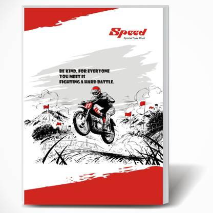 SPEED 360 Pages Semi Rough A4 Note Book | Pack of 6 | Single Line Ruled A4 Size | 29 x 21 CM | A4 Registers | Notebook Copy for Students of School, College and Office Use | Combo Set of Notebooks Or Long Register A4 Notebook Single Line Ruled 360 Pages