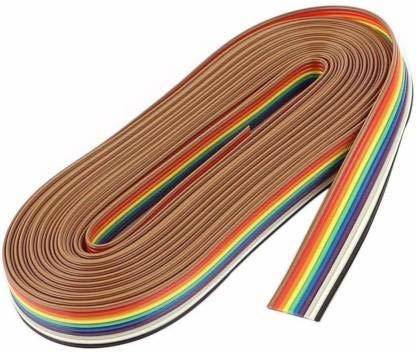 UT 10 Meter Rainbow wire - Ribbon Wire For projects Interconnect Electronic Hobby Kit Interconnect Electronic Hobby Kit